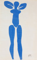 Matisse cut-out blue nude