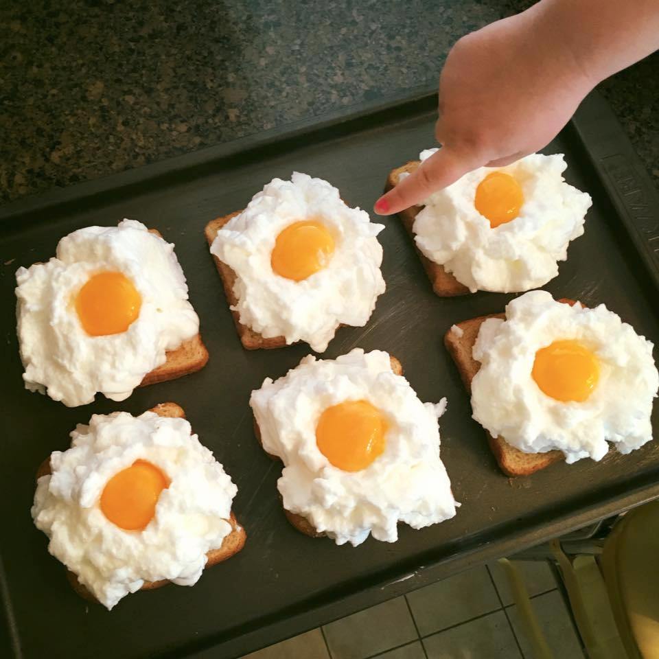 Daisy eggs - ready to bake